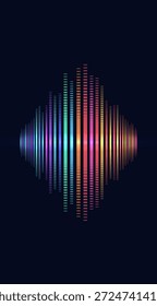 Onda de sonido de ecualizador de color. Tecnologías modernas de gráficos de información. Antecedentes Abstractas.