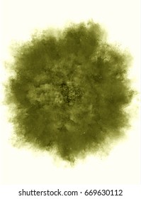 A colored explosion of powder. Flying in different directions powder for design and decoration. Vector illustration