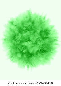 A colored explosion of powder. Flying in different directions powder for design and decoration. Vector illustration