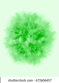 A colored explosion of powder. Flying in different directions powder for design and decoration. Vector illustration