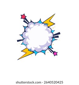 colored explosion vector icon for surprise