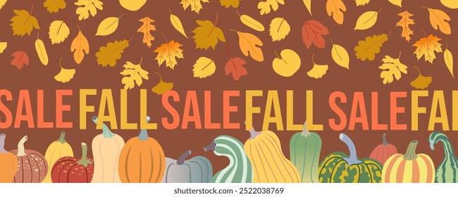 colored fall discount sale coupon illustration. element for poster banner design decor backgrounds wallpaper packaging backdrops