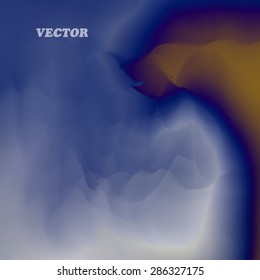 Colored fantasy waves - Vector abstract  background