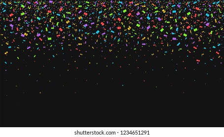 Colored festive confetti