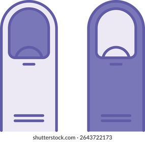 Colored Finger Icons. Vector Illustration. Fingers on Hand, Human Upper Limbs. Human Body Part. Concept Anatomy