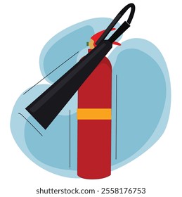  colored fire extinguisher tube.Fire extinguisher icon 