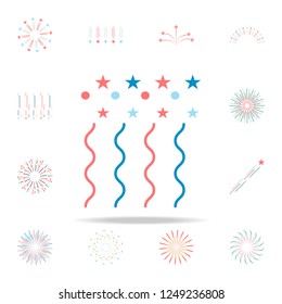 colored firework icon. Fireworks icons universal set for web and mobile