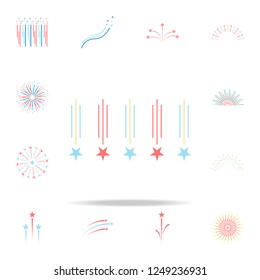colored firework icon. Fireworks icons universal set for web and mobile