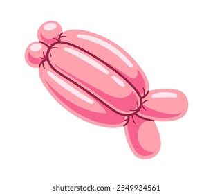 Colored fish twisted birthday balloon