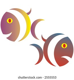 Colored fishes