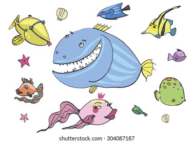 Colored Fishes