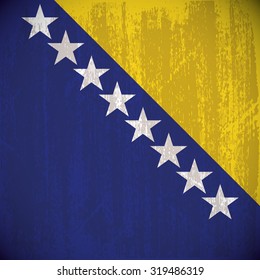 Colored flag with details and grunge texture