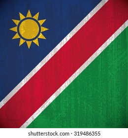 Colored flag with details and grunge texture