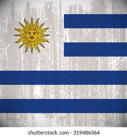 Colored flag with details and grunge texture