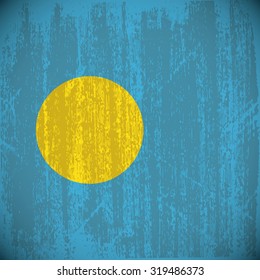 Colored flag with details and grunge texture