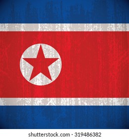 Colored flag with details and grunge texture