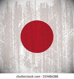 Colored flag with details and grunge texture