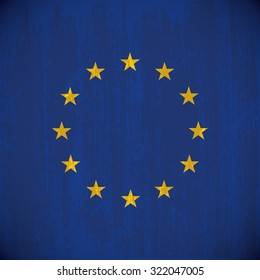 Colored flag with details and grunge texture