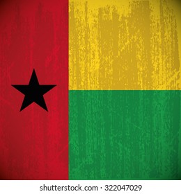 Colored flag with details and grunge texture