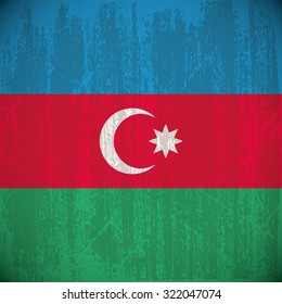 Colored flag with details and grunge texture