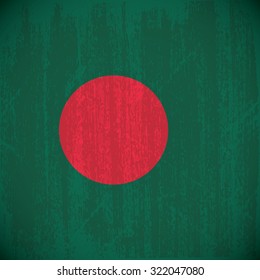 Colored flag with details and grunge texture