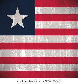 Colored flag with details and grunge texture