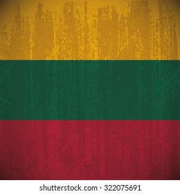 Colored flag with details and grunge texture