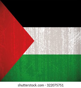 Colored flag with details and grunge texture