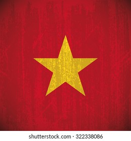 Colored flag with details and grunge texture