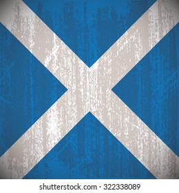 Colored flag with details and grunge texture