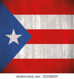 Colored flag with details and grunge texture