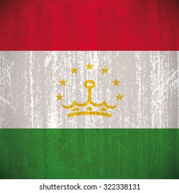 Colored flag with details and grunge texture