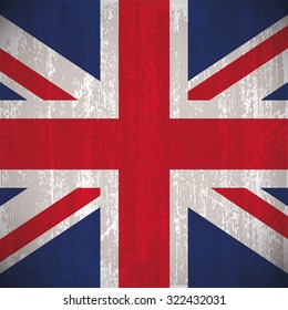 Colored flag with details and grunge texture
