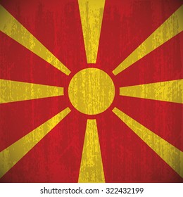Colored flag with details and grunge texture