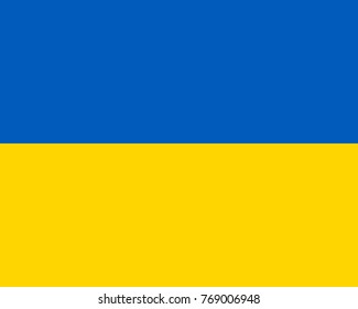 Colored flag of Ukraine