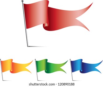 colored flags