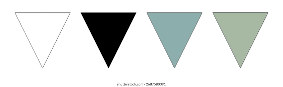 colored flags on a white background