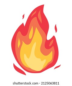 diseño de llama de color sobre blanco