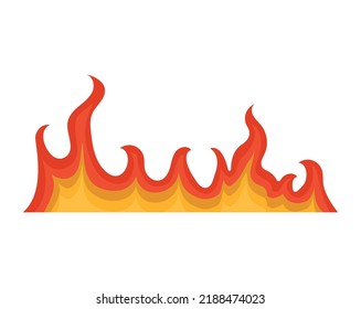 farbige Flammengrafik auf Weiß