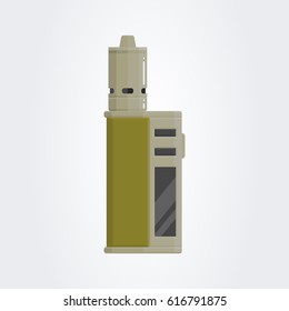 Colored flat vaping device. Part of big set.