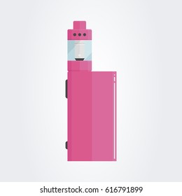 Colored flat vaping device. Part of big set.