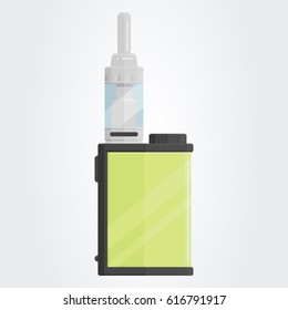 Colored flat vaping device. Part of big set.