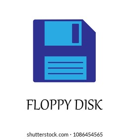 colored floppy disc icon. Element of web icon for mobile concept and web apps. Detailed colored floppy disc icon can be used for web and mobile. Premium icon on white background