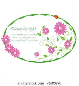 colored floral background