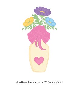 Icono de ramo de flores de color Ilustración vectorial