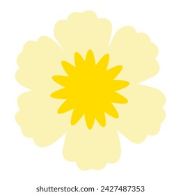 Icono de flor de color Ilustración vectorial