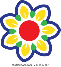 colored flower, logotype, geometric, abstract, logo, feature, eco, bio, flower, round, symbol, summer, spring, growth, happy, fresh, chakra,