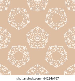 Colored flower pattern. Seamless background. Vector illustration