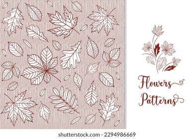 Colored flowers Pattern Botanical Design for Print and Graphic Projects. This botanical design features a colored flowers pattern and is perfect for print, graphic design, and home decor projects.