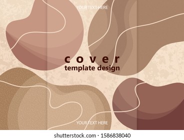 Colored flowing abstract shapes, lines, particles on a light background with texture. Modern dynamic graphic design for business cards, invitations, gift cards, flyers, brochures. Vector illustration